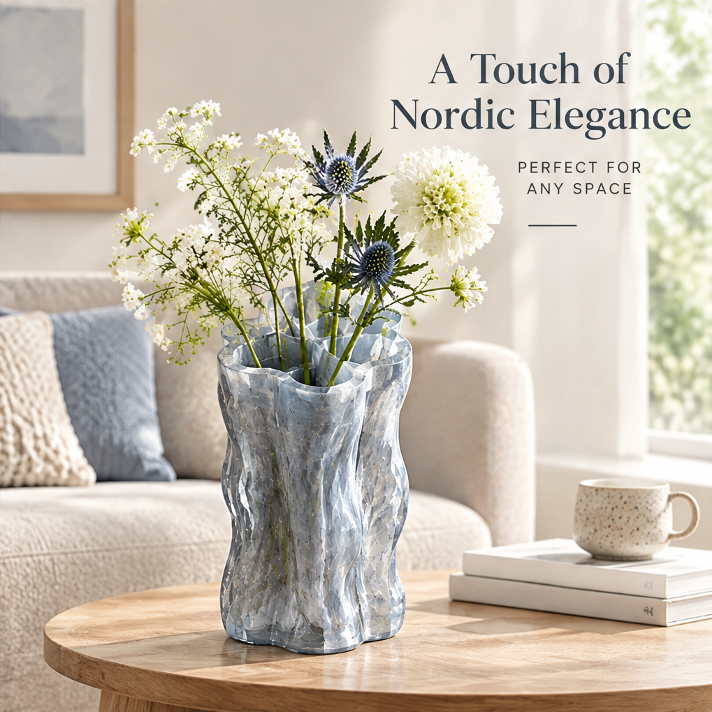 NOVALYXY Nordic Sculptural Resin Vase