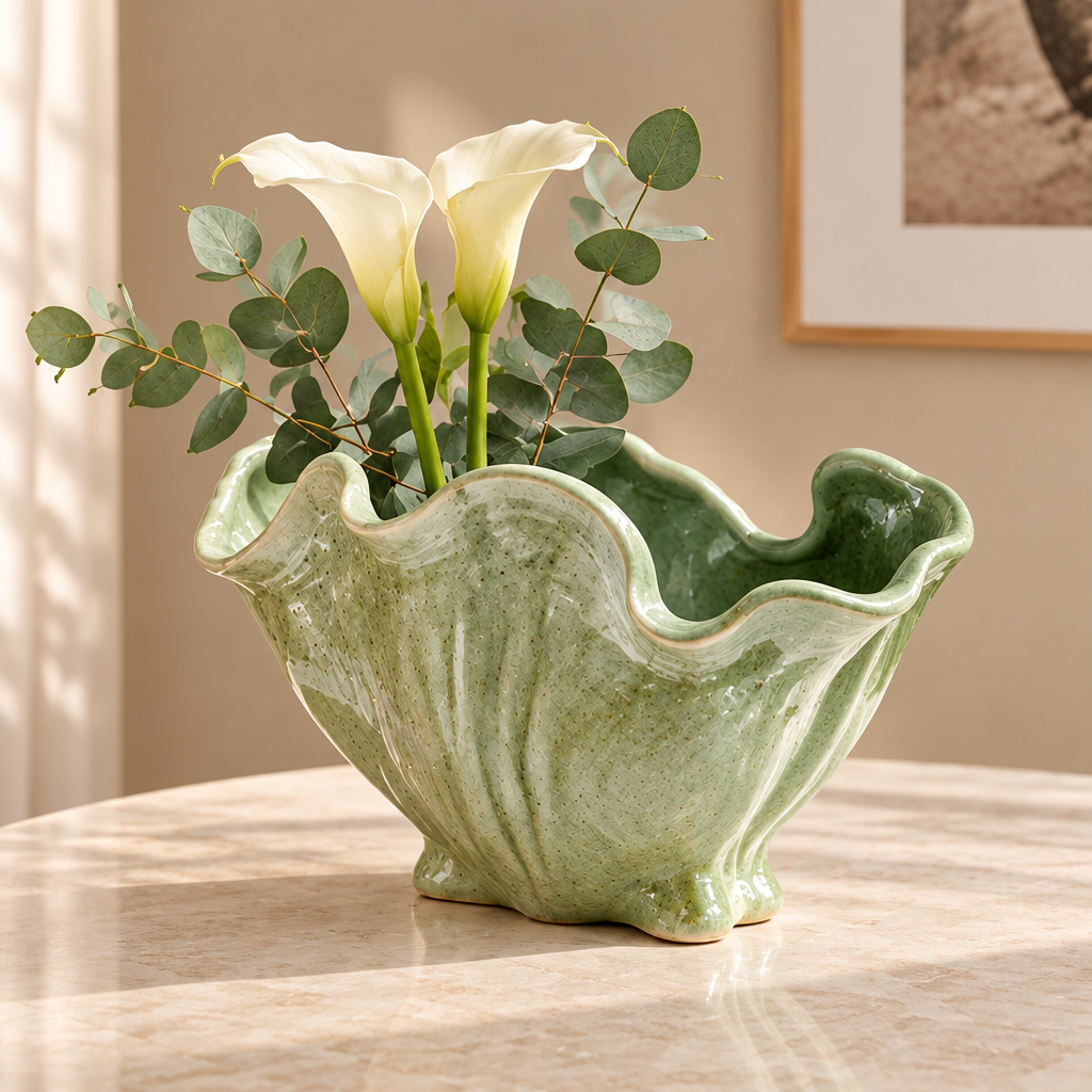 NOVALYXY Artistic Ceramic Flower Vase