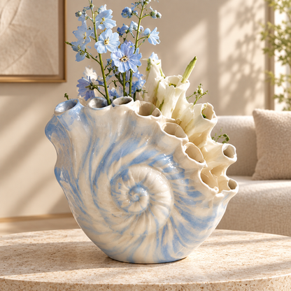 NOVALYXY Ocean-Inspired Ceramic Art Vase