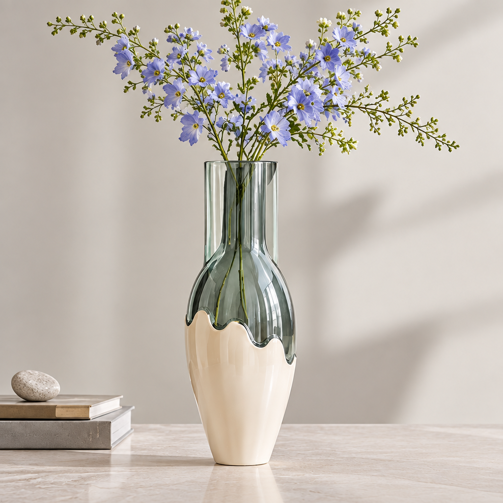 NOVALYXY Modern Resin Glass Art Vase
