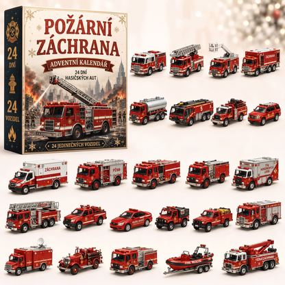 🔥 AKCE KONČÍ: UŠETŘETE 50 % - 🎁 24denní adventní kalendář s vozidly: 🚒Sestavte si vlastní flotilu 🎗️