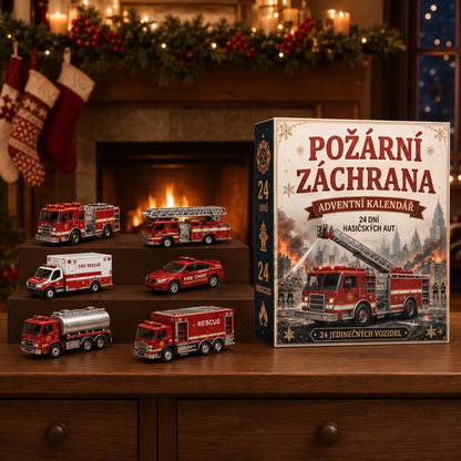 🔥 AKCE KONČÍ: UŠETŘETE 50 % - 🎁 24denní adventní kalendář s vozidly: 🚒Sestavte si vlastní flotilu 🎗️