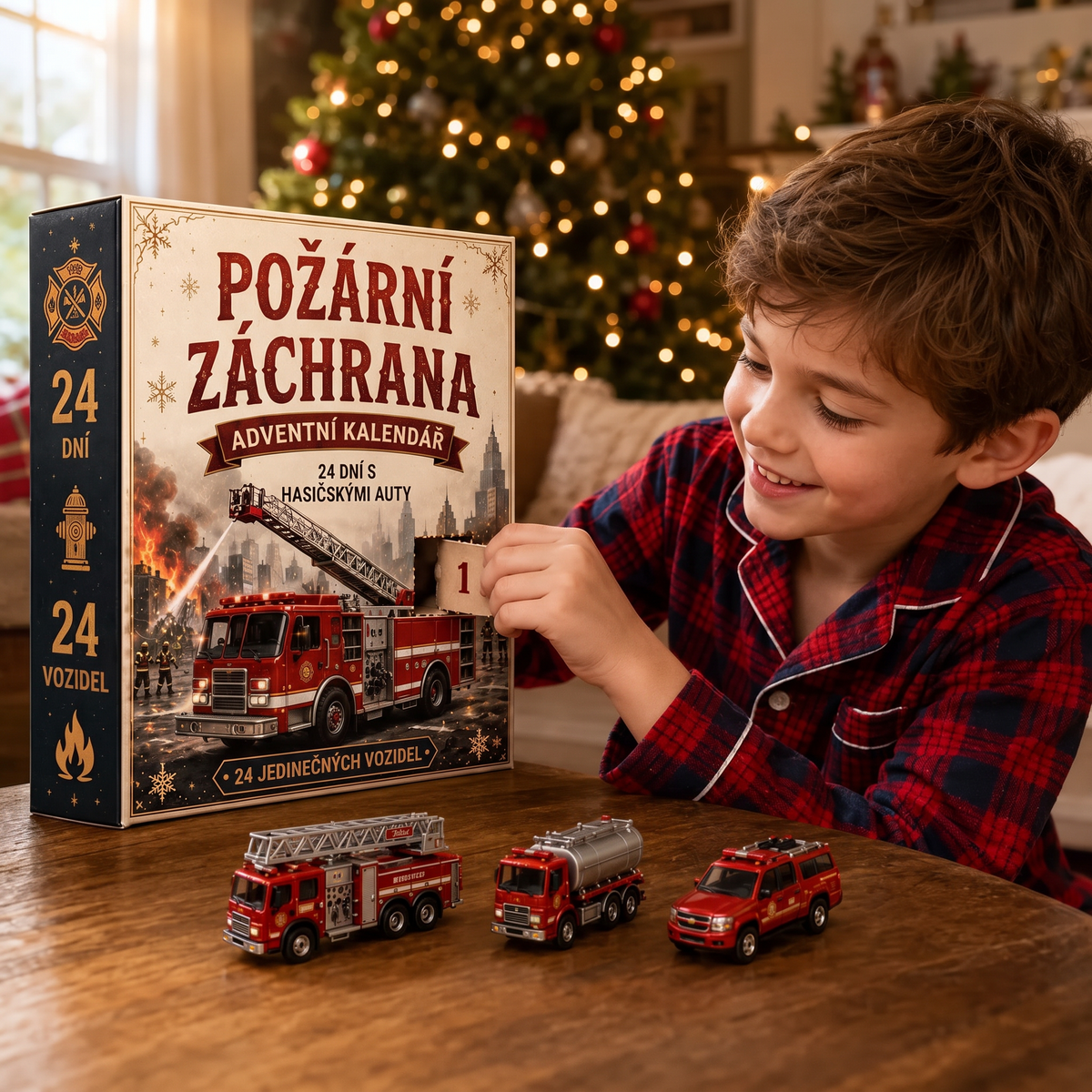 🔥 AKCE KONČÍ: UŠETŘETE 50 % - 🎁 24denní adventní kalendář s vozidly: 🚒Sestavte si vlastní flotilu 🎗️