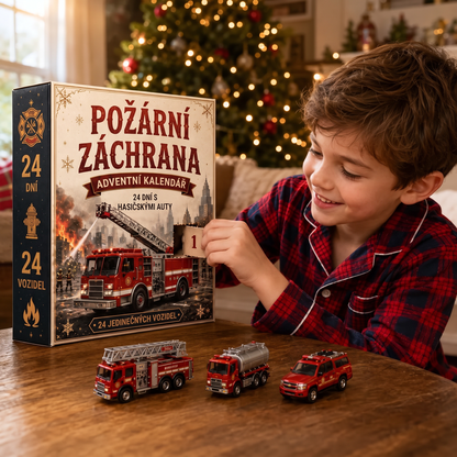 🔥 AKCE KONČÍ: UŠETŘETE 50 % - 🎁 24denní adventní kalendář s vozidly: 🚒Sestavte si vlastní flotilu 🎗️