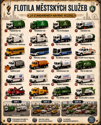 🔥 AKCE KONČÍ: UŠETŘETE 50 % - 🎁 24denní adventní kalendář s vozidly: 🚒Sestavte si vlastní flotilu 🎗️