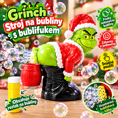 🎄 Vánoční automatický bublifuk Grinch se zvukovými efekty 🫧