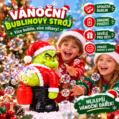🎄 Vánoční automatický bublifuk Grinch se zvukovými efekty 🫧