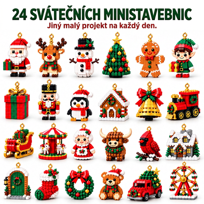 🎅🔥 POSLEDNÍ DEN: 50% SLEVA ❄️ Vánoční stavebnicový adventní kalendář pro celou rodinu!🪷