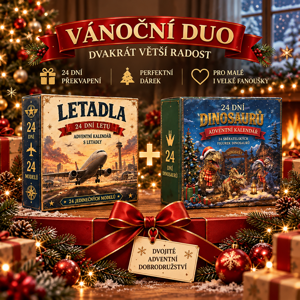 🔥🎄Vánoční Dobrodružství: ✈️24 Dní Překvapení – Letecká Flotila & Jurská Expedice🎁