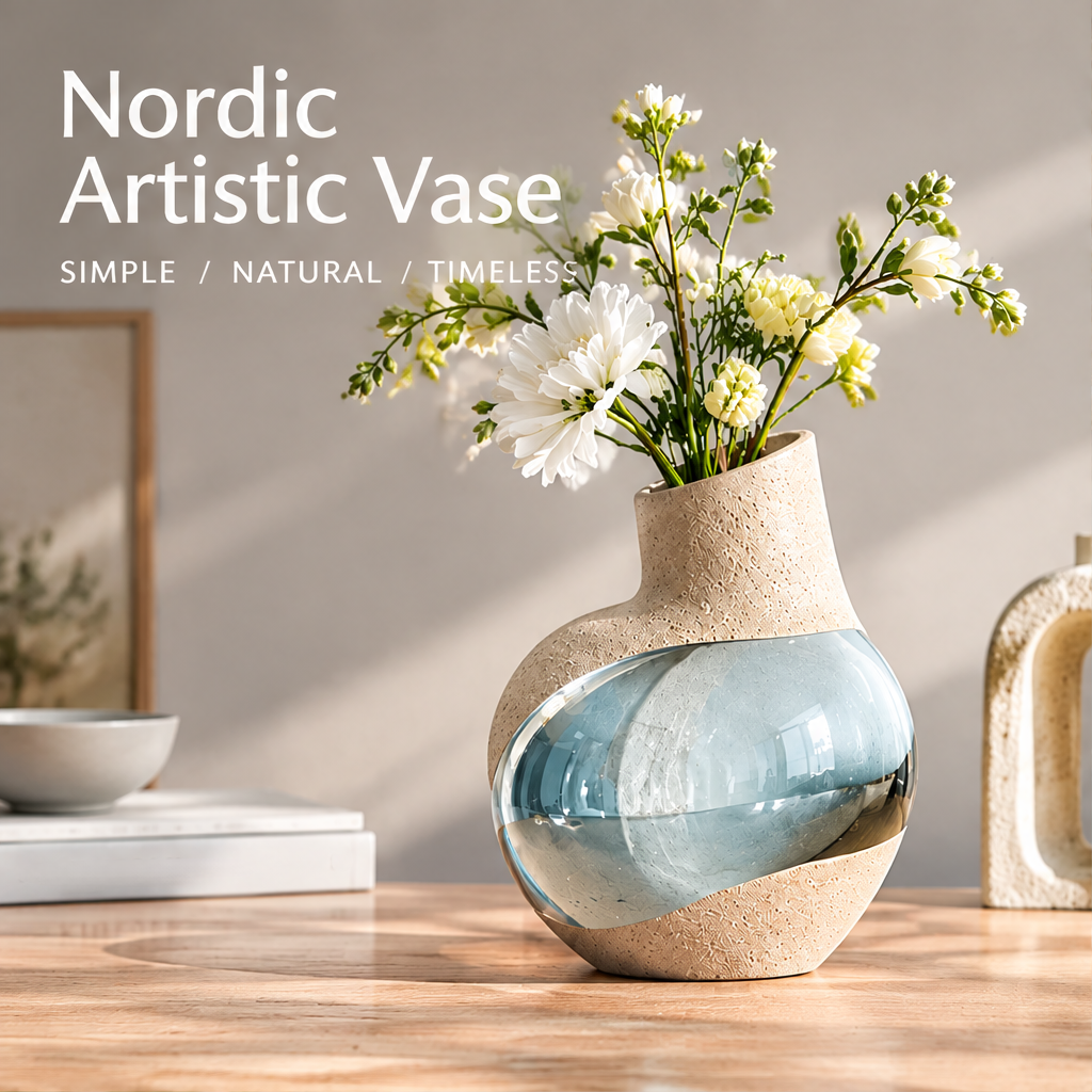 NOVALYXY Nordic Resin Art Vase