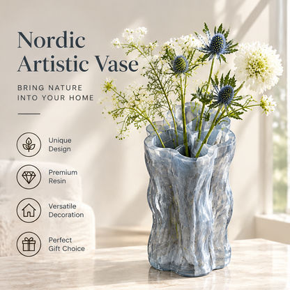NOVALYXY Nordic Sculptural Resin Vase