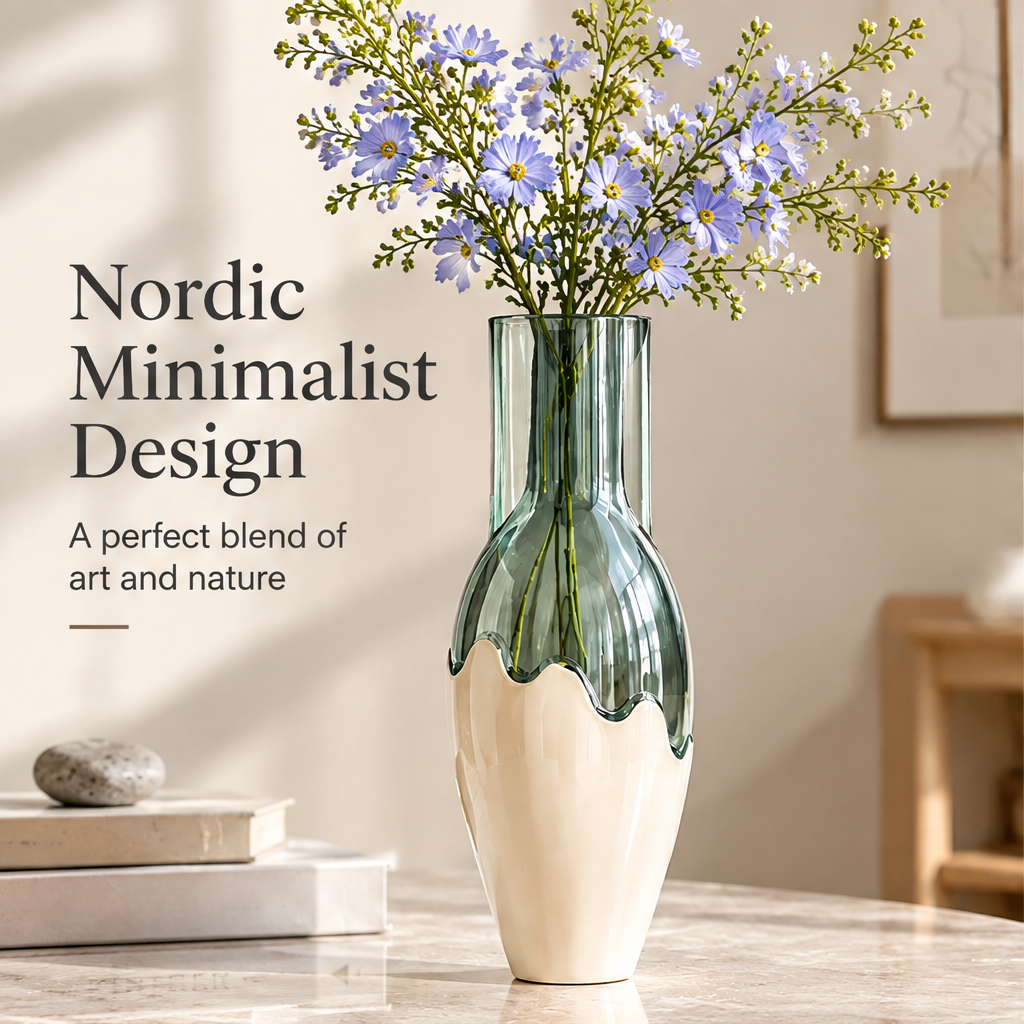 NOVALYXY Modern Resin Glass Art Vase