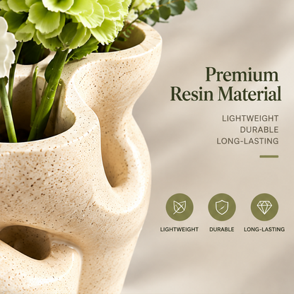 NOVALYXY Nordic Speckled Resin Art Vase