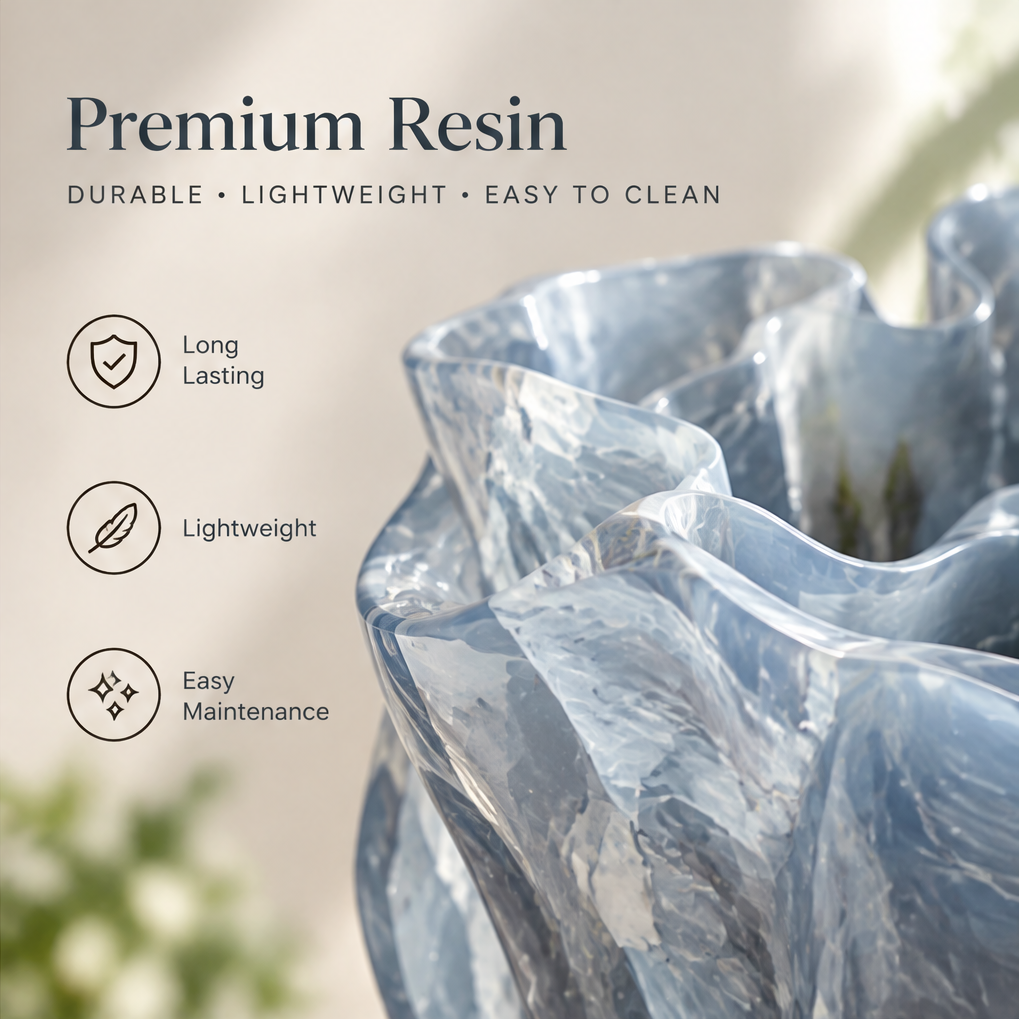 NOVALYXY Nordic Sculptural Resin Vase