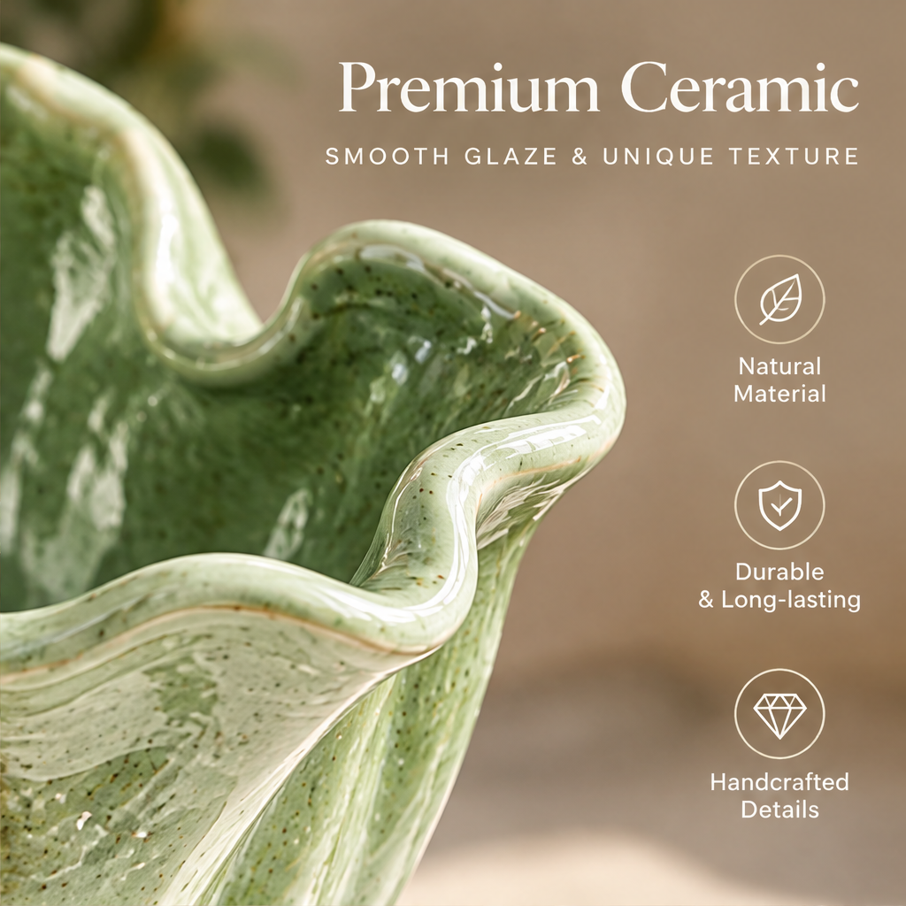 NOVALYXY Artistic Ceramic Flower Vase