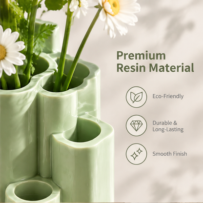 NOVALYXY Geometric Resin Bud Vase
