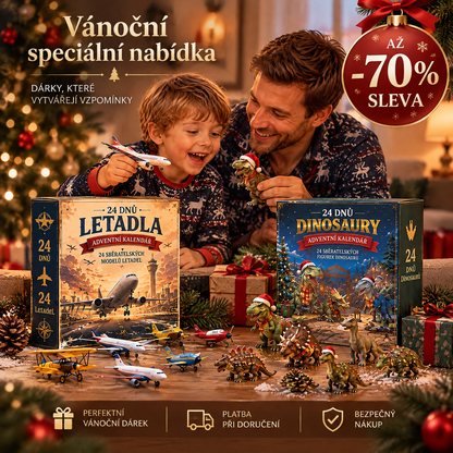 🔥🎄Vánoční Dobrodružství: ✈️24 Dní Překvapení – Letecká Flotila & Jurská Expedice🎁