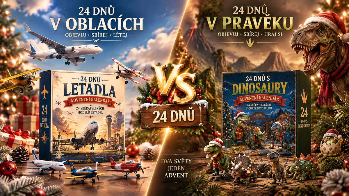 🔥🎄Vánoční Dobrodružství: ✈️24 Dní Překvapení – Letecká Flotila & Jurská Expedice🎁