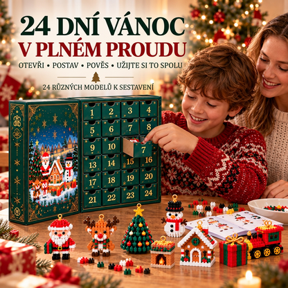 🎅🔥 POSLEDNÍ DEN: 50% SLEVA ❄️ Vánoční stavebnicový adventní kalendář pro celou rodinu!💮
