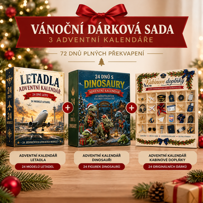🔥🎄Vánoční Dobrodružství: ✈️24 Dní Překvapení – Letecká Flotila & Jurská Expedice🎁