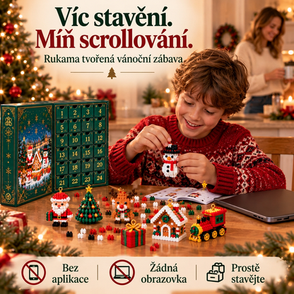 🎅🔥 POSLEDNÍ DEN: 50% SLEVA ❄️ Vánoční stavebnicový adventní kalendář pro celou rodinu!🪷