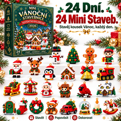 🎅🔥 POSLEDNÍ DEN: 50% SLEVA ❄️ Vánoční stavebnicový adventní kalendář pro celou rodinu!💮